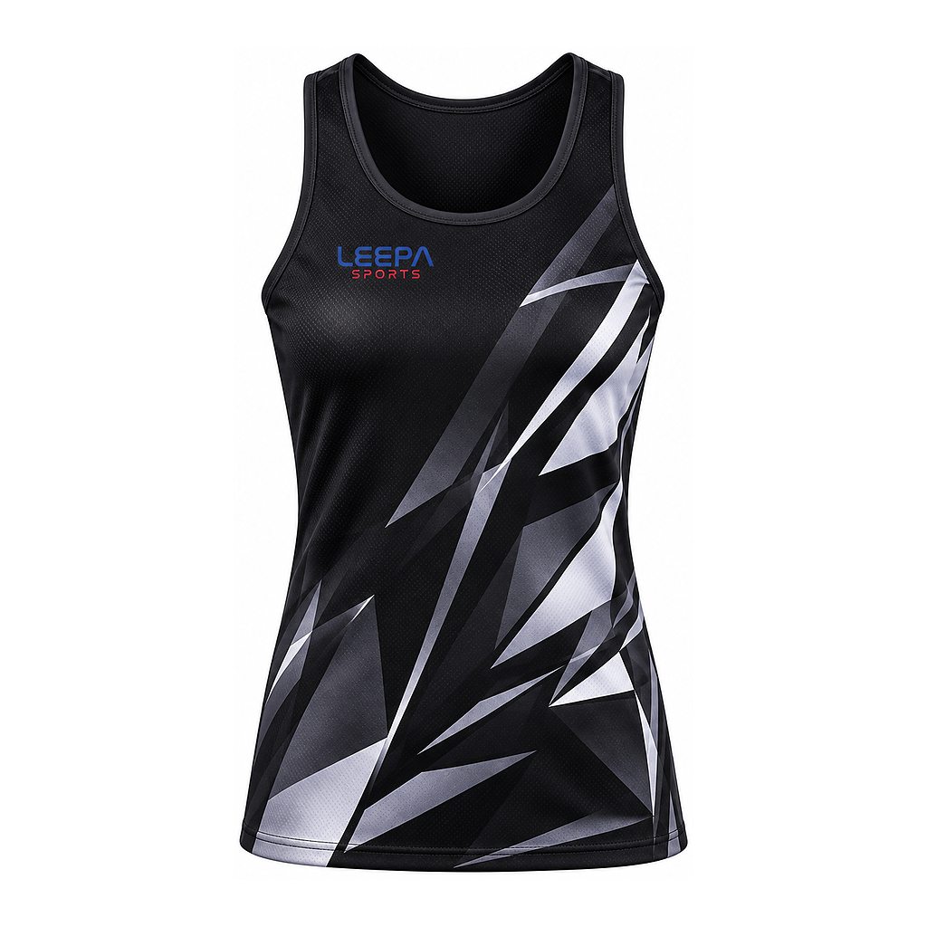 Black Netball Sleeveless Top