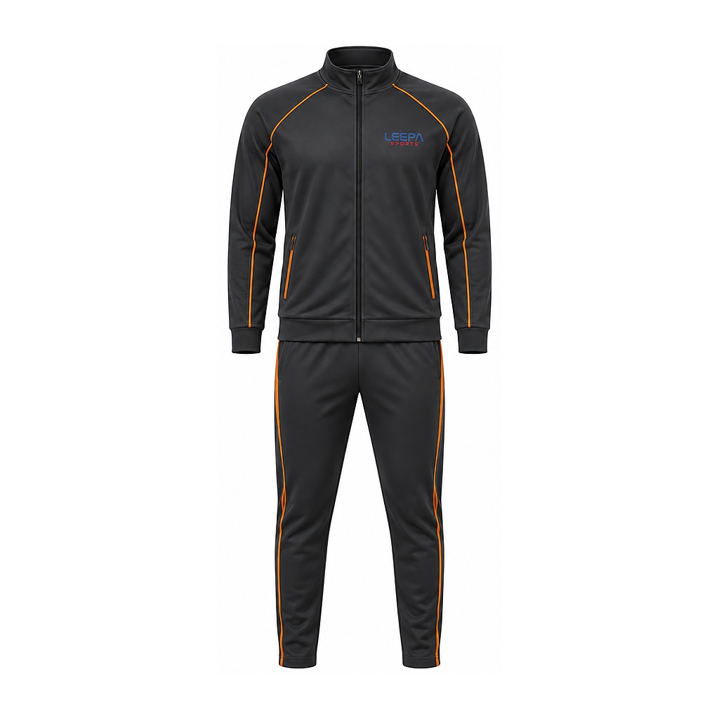 Black Orange Sports Tracksuit