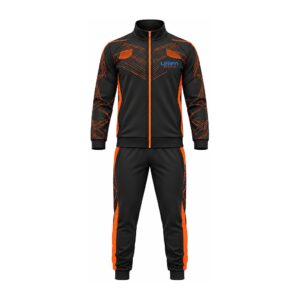 Black Orange Tech Tracksuit