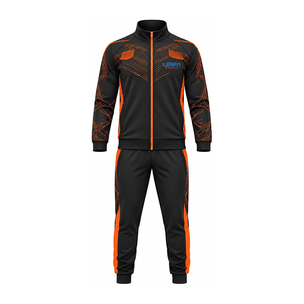 Black Orange Tech Tracksuit