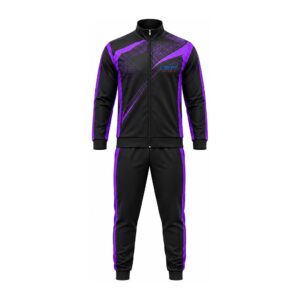 Black Purple Circuit Tracksuit