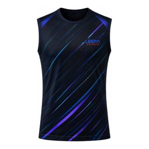 Black Streak Padel Sleeveless Top