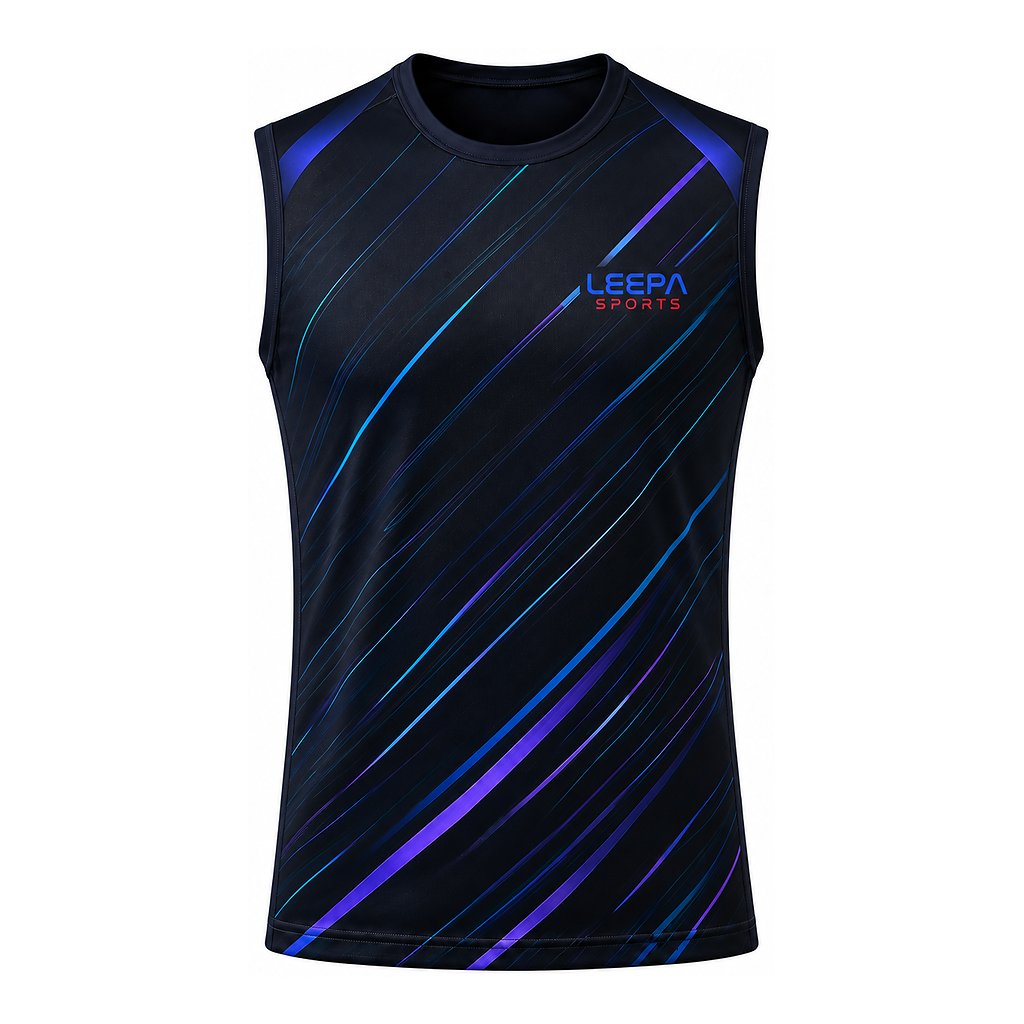 Black Streak Padel Sleeveless Top