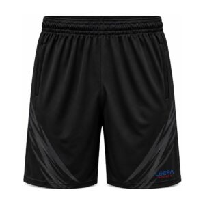 Black Stripe Soccer Shorts