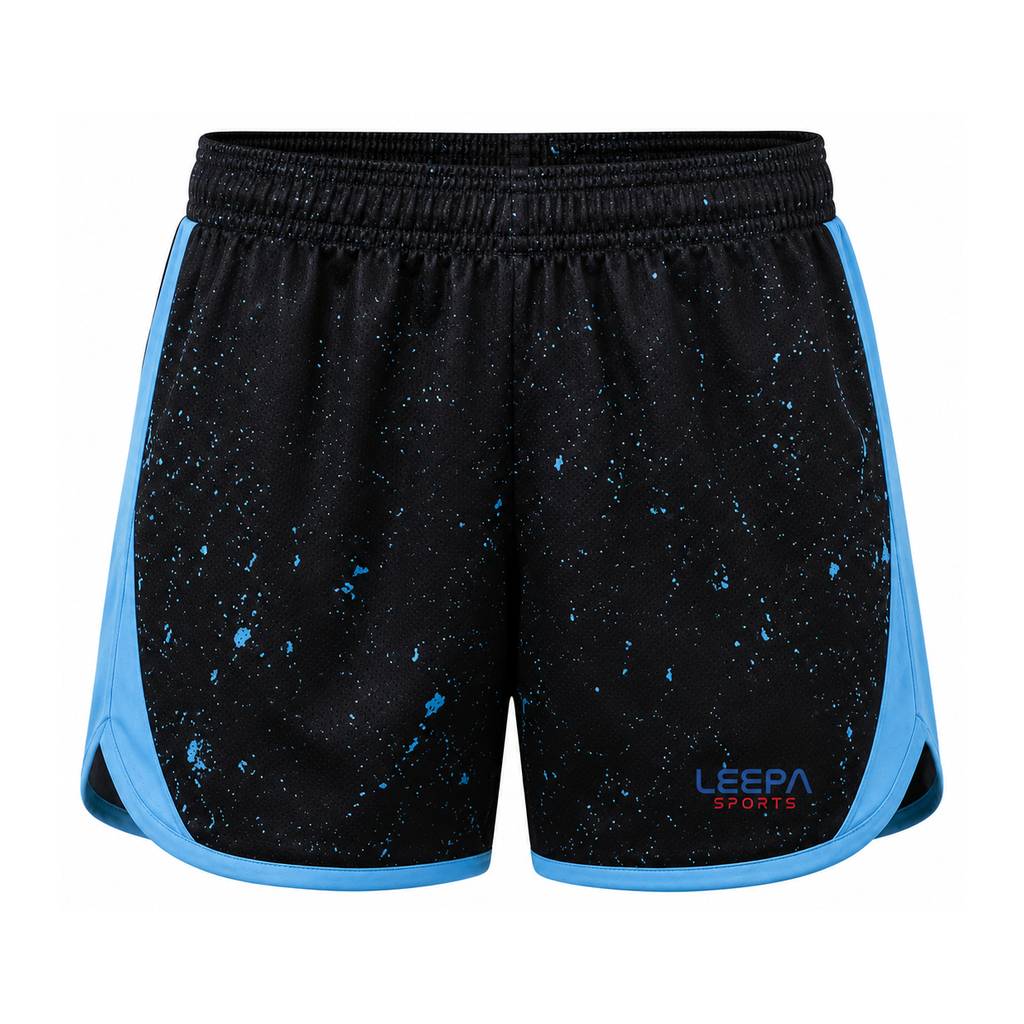 Blue Speckle Padel Shorts