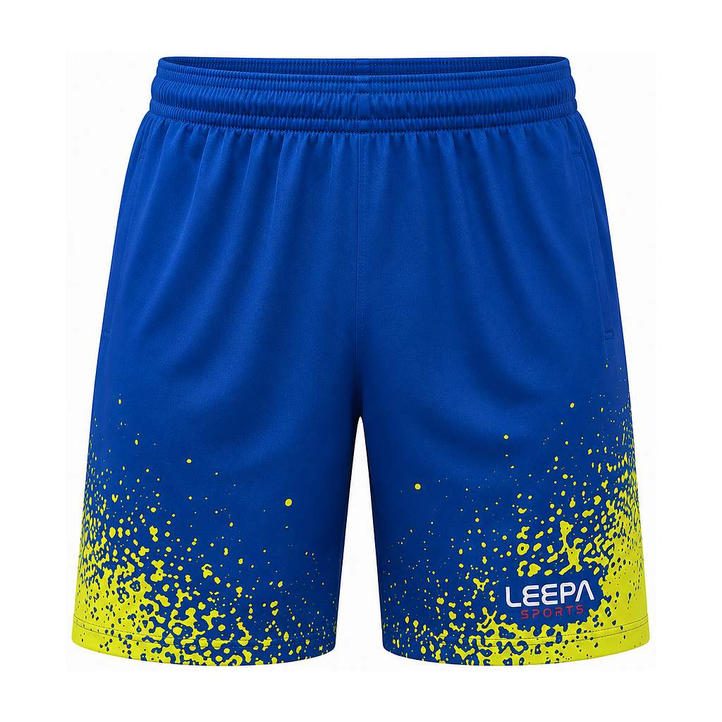 Blue Splatter Soccer Shorts
