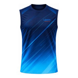 Blue Stripe Padel Sleeveless Top