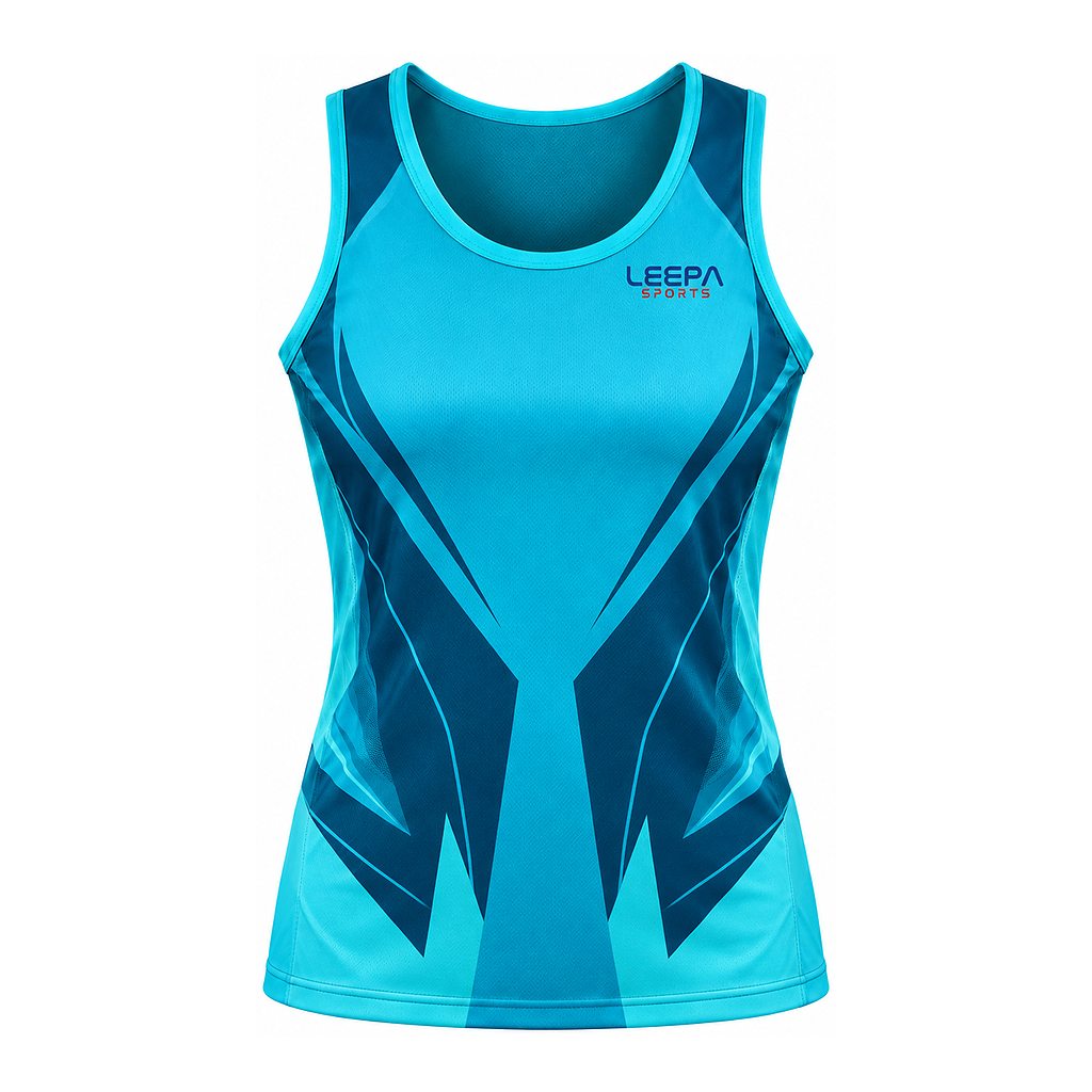 Cyan Netball Sleeveless Top