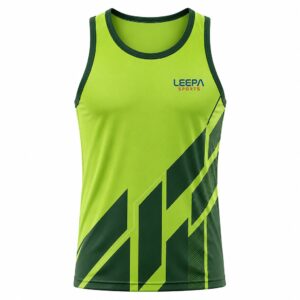 Lime Geometry Athletic Top