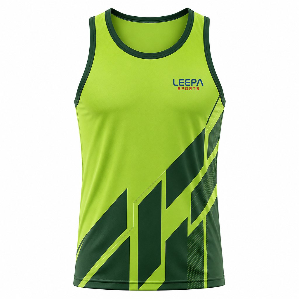 Lime Geometry Athletic Top