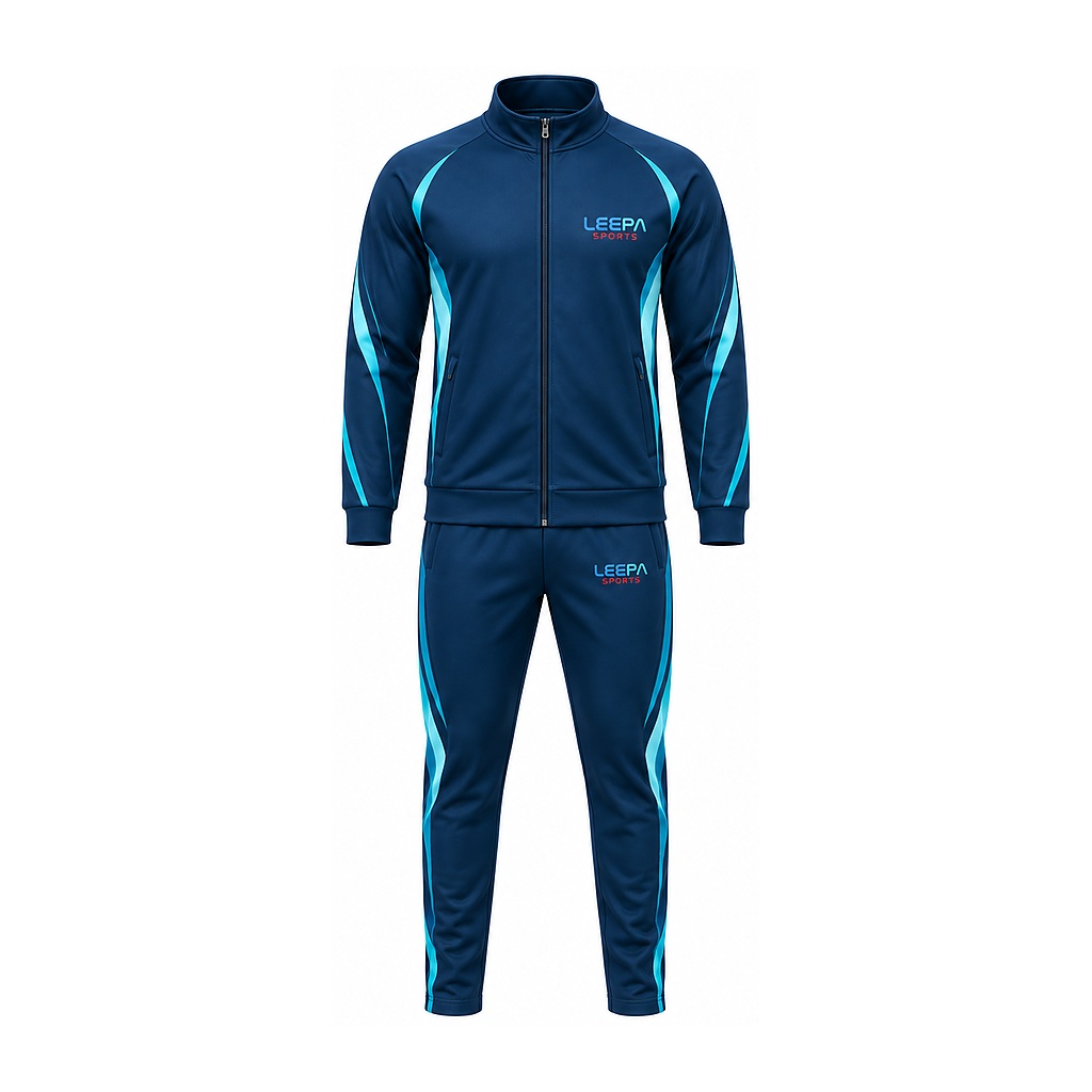 Navy Aqua Sports Tracksuit