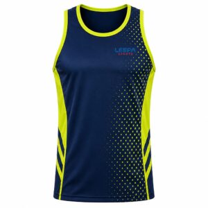 Navy Dot Athletic Top