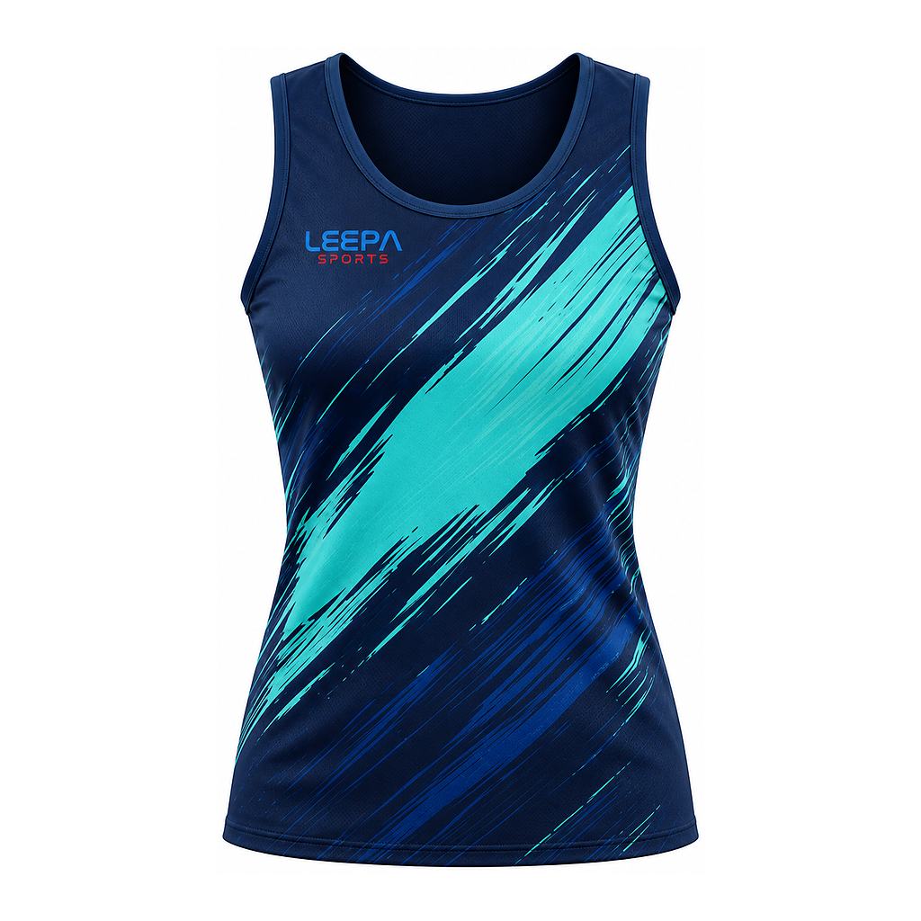 Navy Netball Sleeveless Top