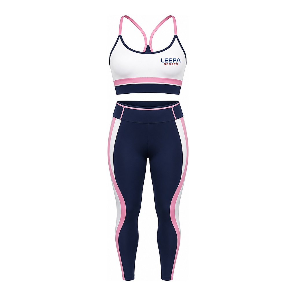 Navy Pink Gym Set