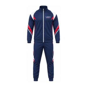Navy Red Panel Tracksuit