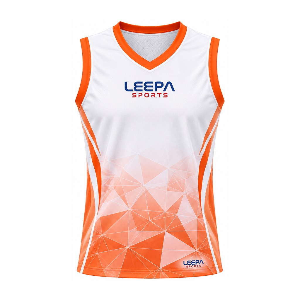 Orange Geometric Softball Jersey
