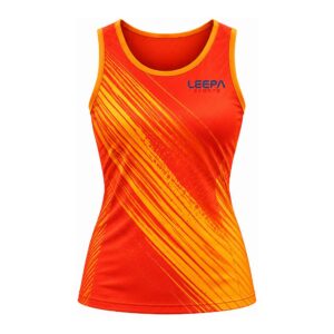 Orange Netball Sleeveless Top