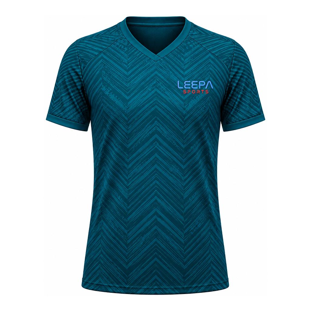 Teal Chevron Padel Jersey