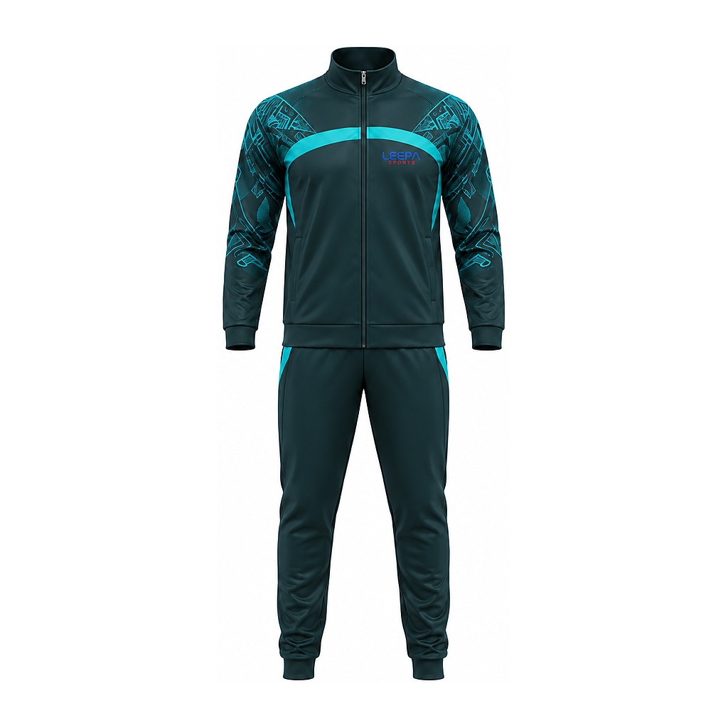 Teal Circuit Tracksuit