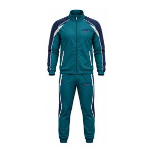 Teal Navy Panel Tracksuit