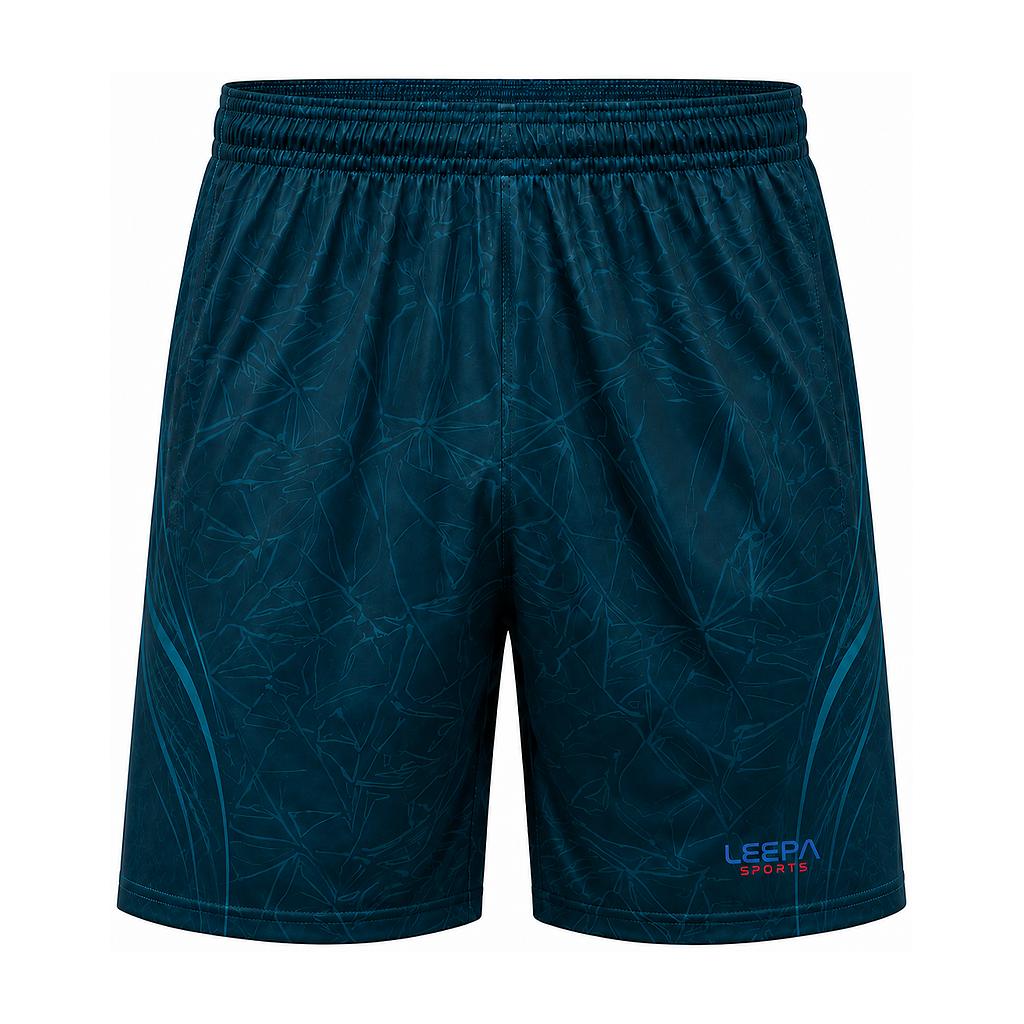 Teal Pattern Soccer Shorts