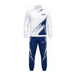White Blue Graphic Tracksuit