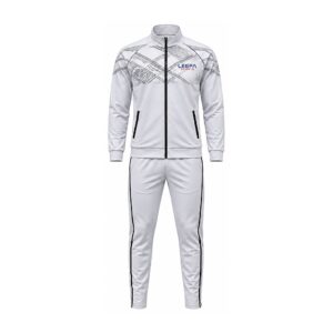 White Crosshatch Sports Tracksuit