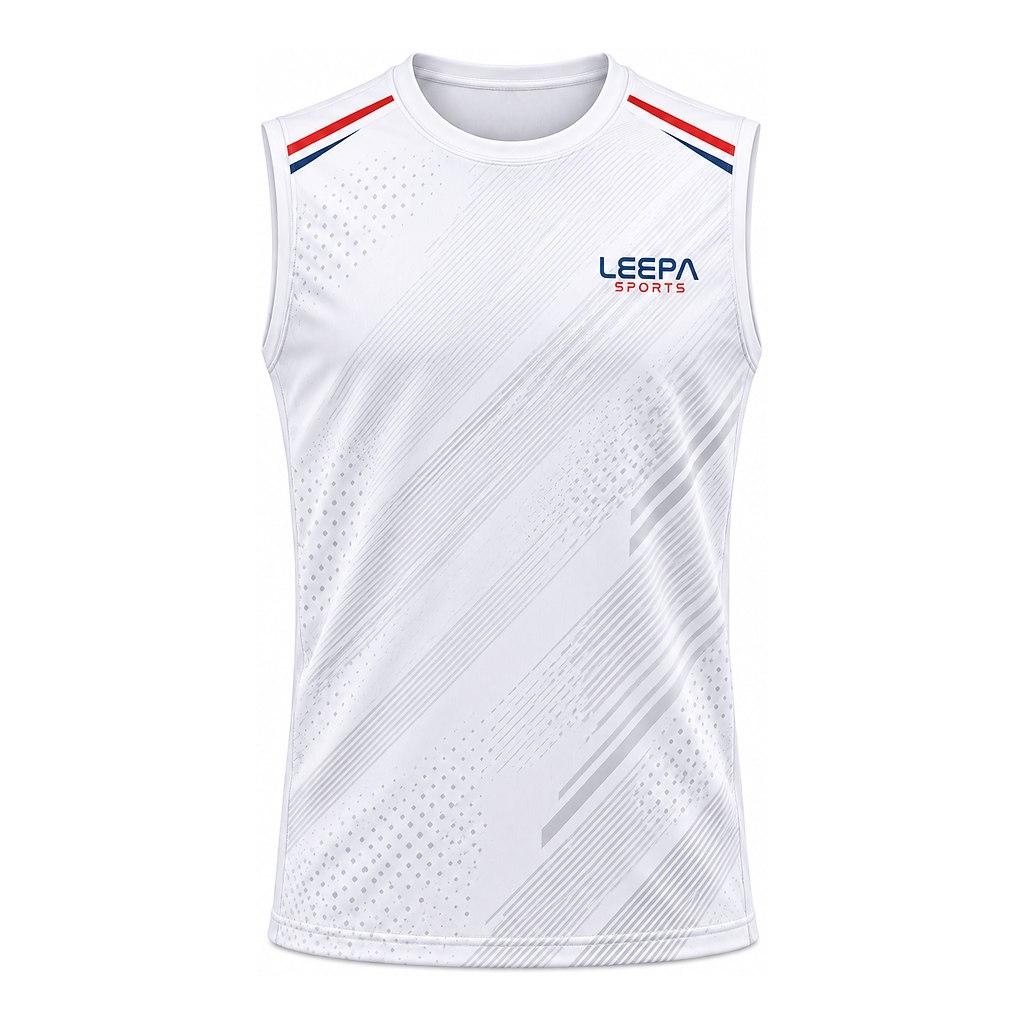 White Diagonal Soccer Jersey