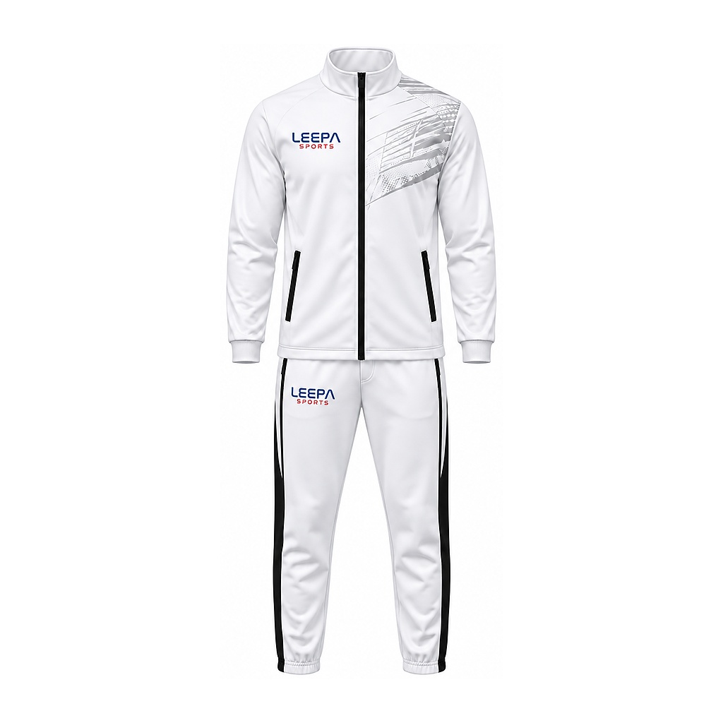 White Graphic Tracksuit