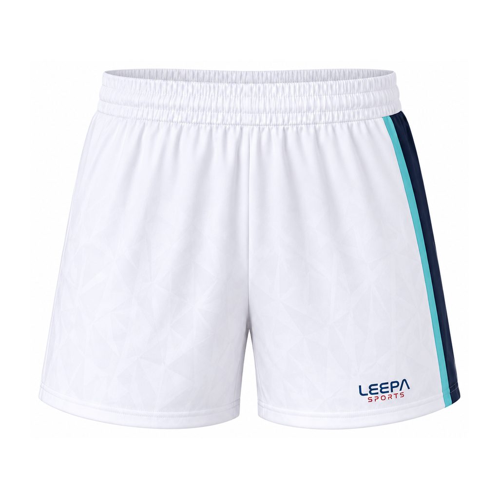 White Navy Padel Shorts
