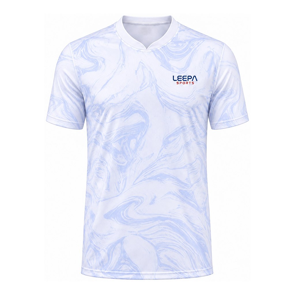 White Swirl Padel Jersey