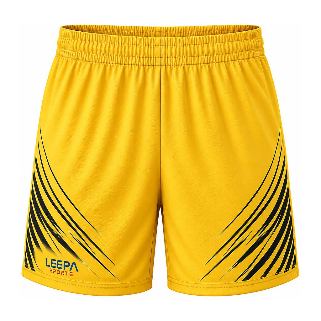 Yellow Stripe Soccer Shorts