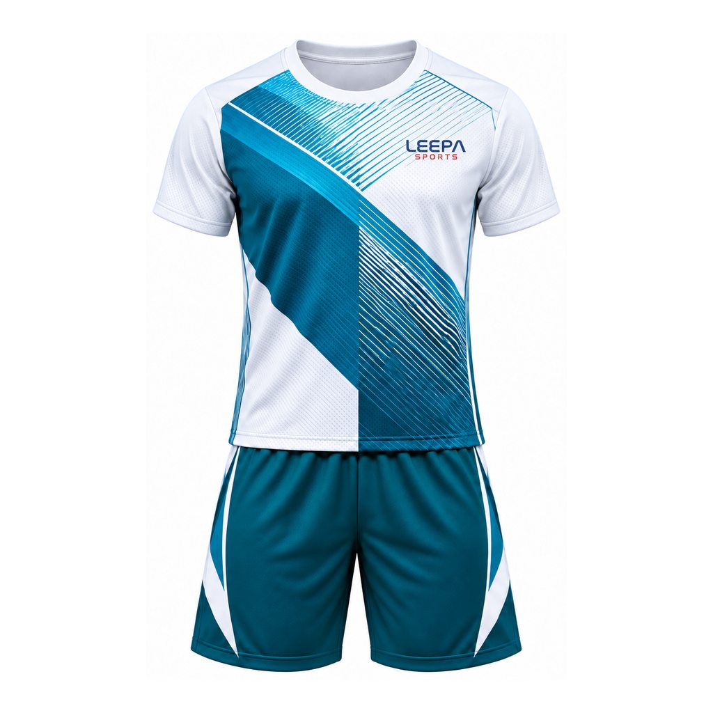 Aqua Diagonal Tennis Uniform