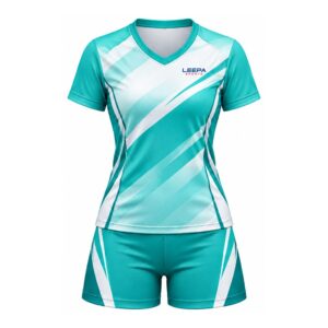 Aqua Stripe Women Ping Pong Set