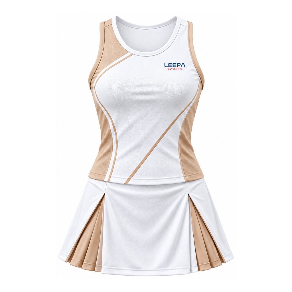 Beige Women Tennis Set