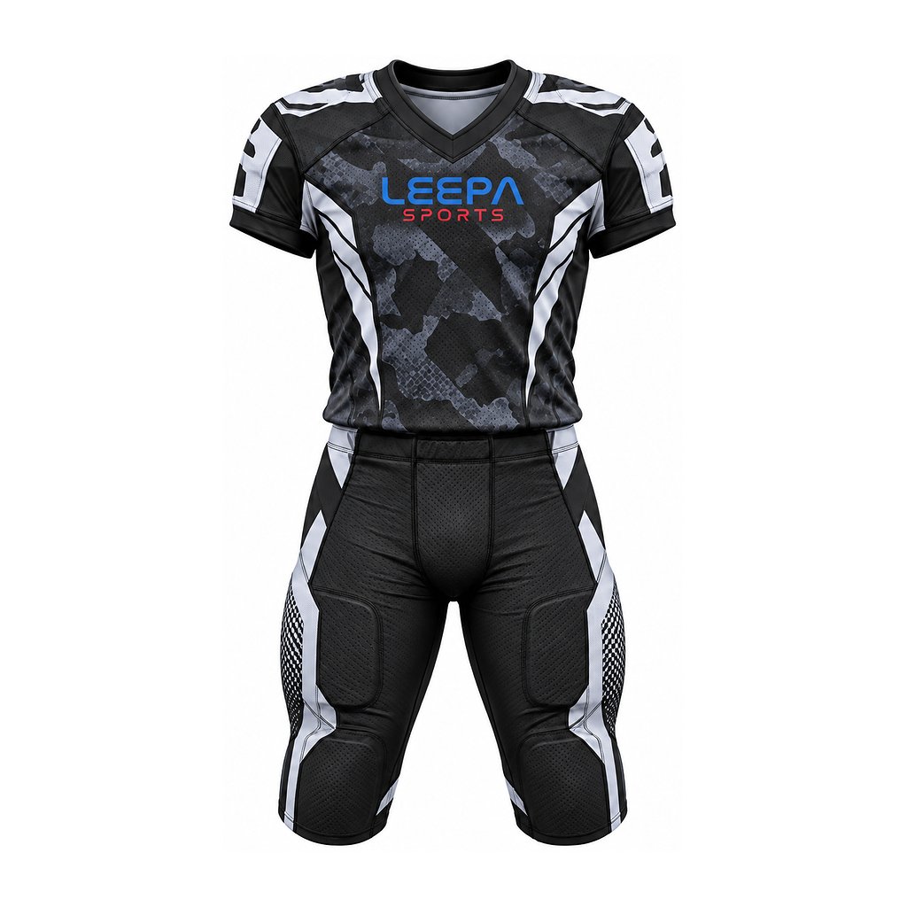 Black Camo Football Uniform