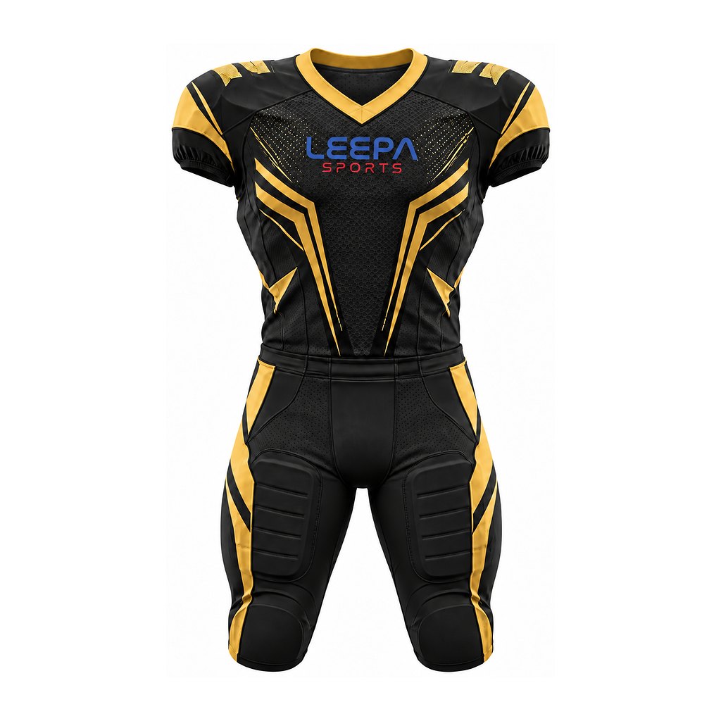 Black Gold Football Uniform