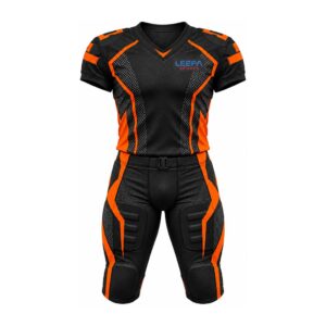 Black Orange Football Uniform
