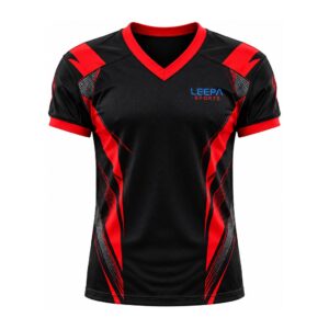 Black Red Football Jersey