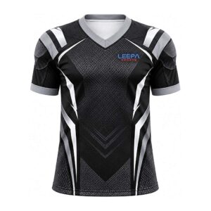 Black Silver Football Jersey
