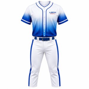 Blue Gradient Men Baseball Uniform