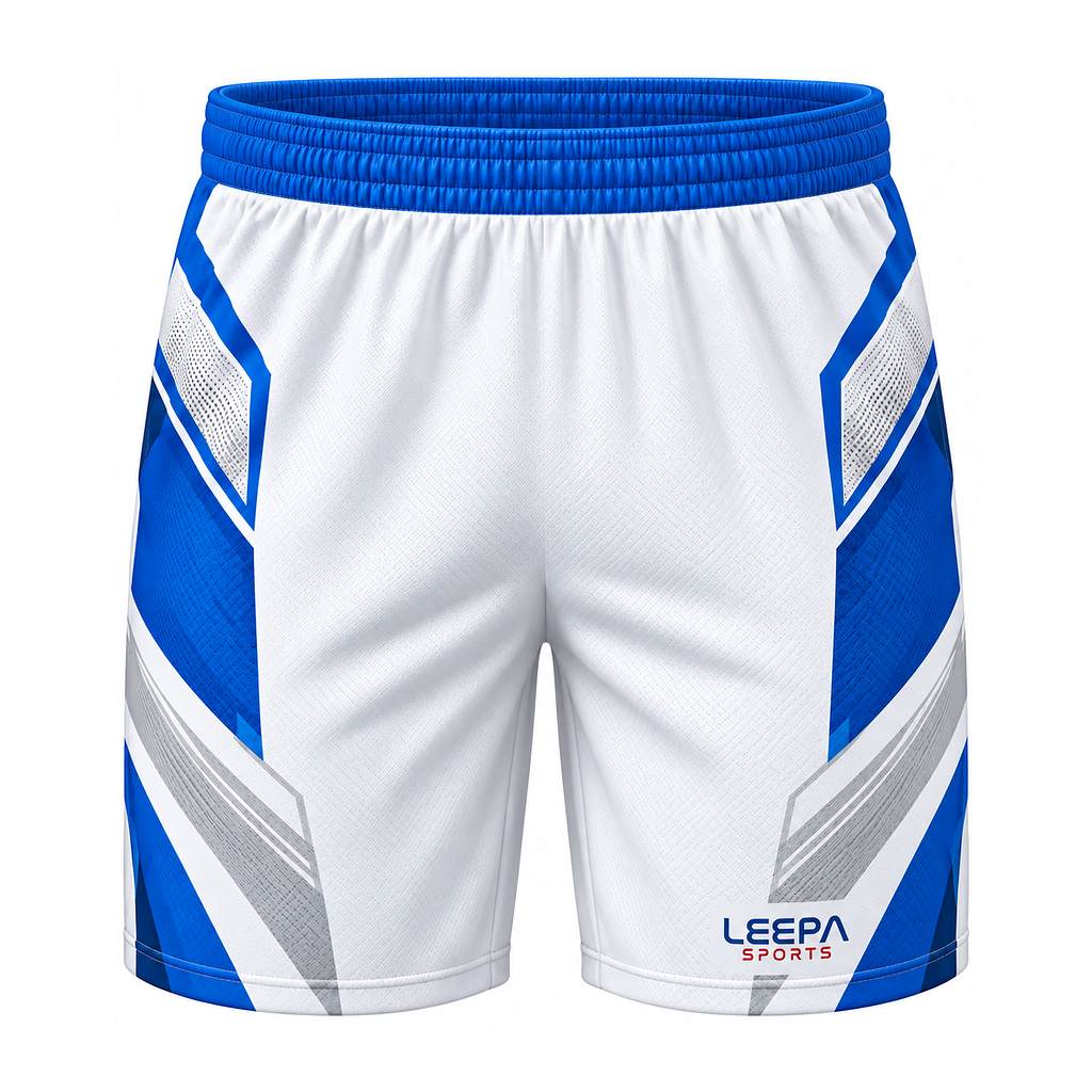 Blue White Football Shorts