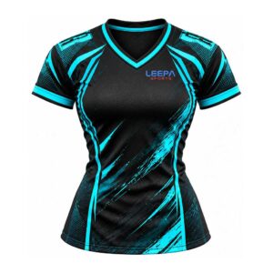 Cyan Brush Football Jersey