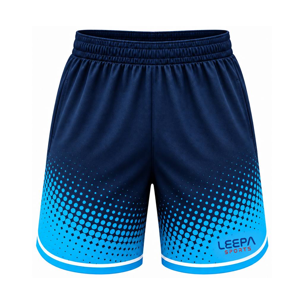 Cyan Halftone Softball Shorts