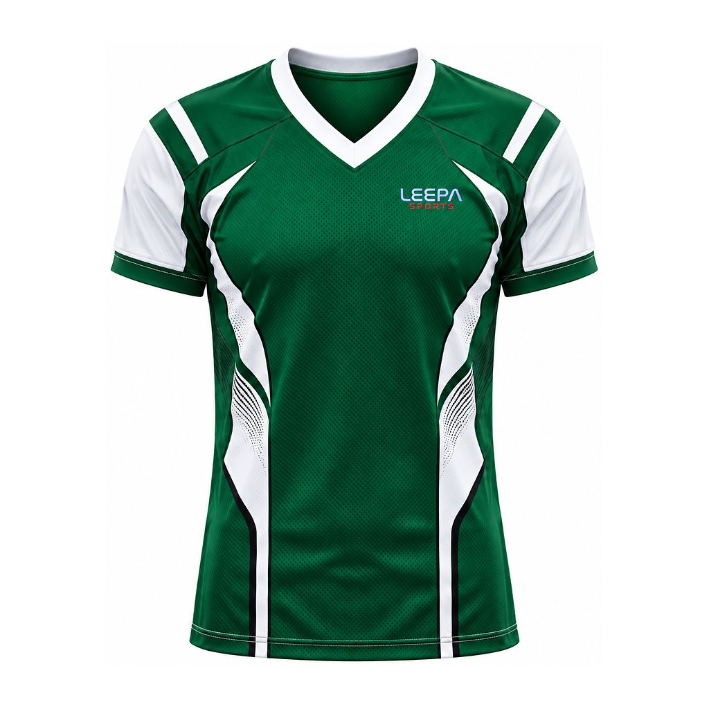 Green White Football Jersey
