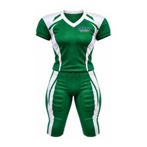 Green White Women Football Uniform