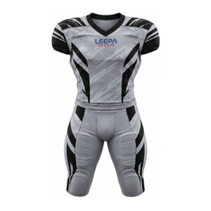 Grey Black Football Uniform