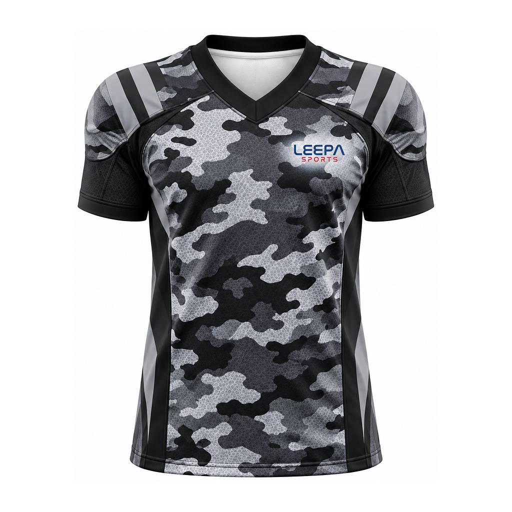 Grey Camo Football Jersey