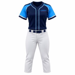 Navy Sky Women Baseball Uniform