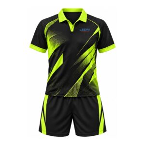 Neon Black Tennis Polo